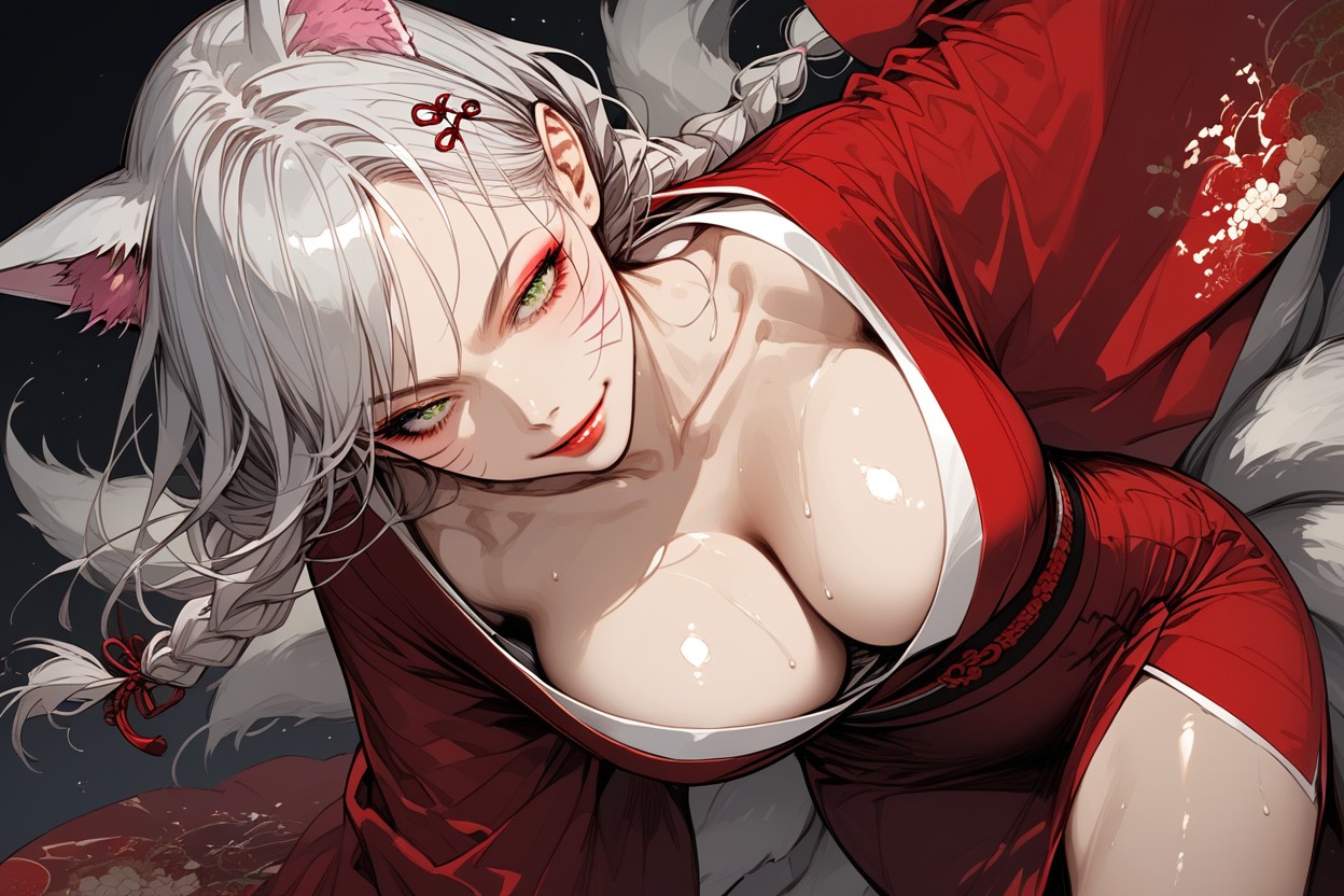 Shizuru Nine Tails, Top Down, Smirk Hentai AI Porn