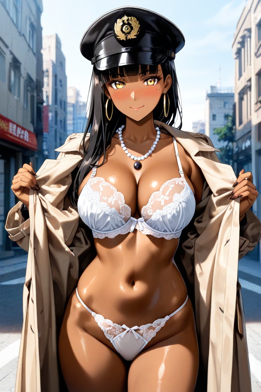 Dark Brown Skin, 18+, Medium Breast Hentai AI Porn
