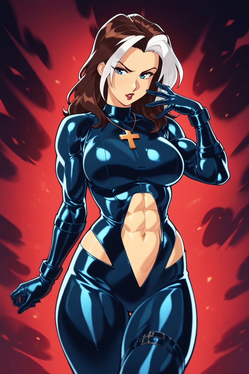 Blue Eyes, Hair, Abs Hentai AI Porn