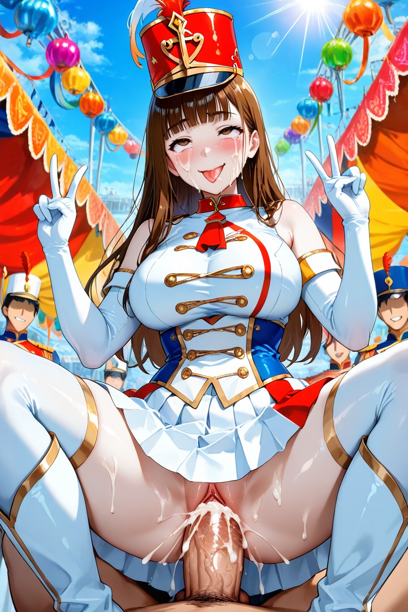 Bizco, Doble Penetración, In Large Park Hentai IA