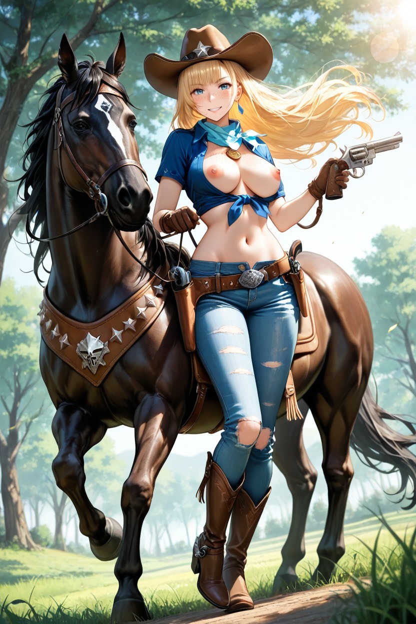 Looking At Viewer, Detailed, Hard Lighting Hentai IA