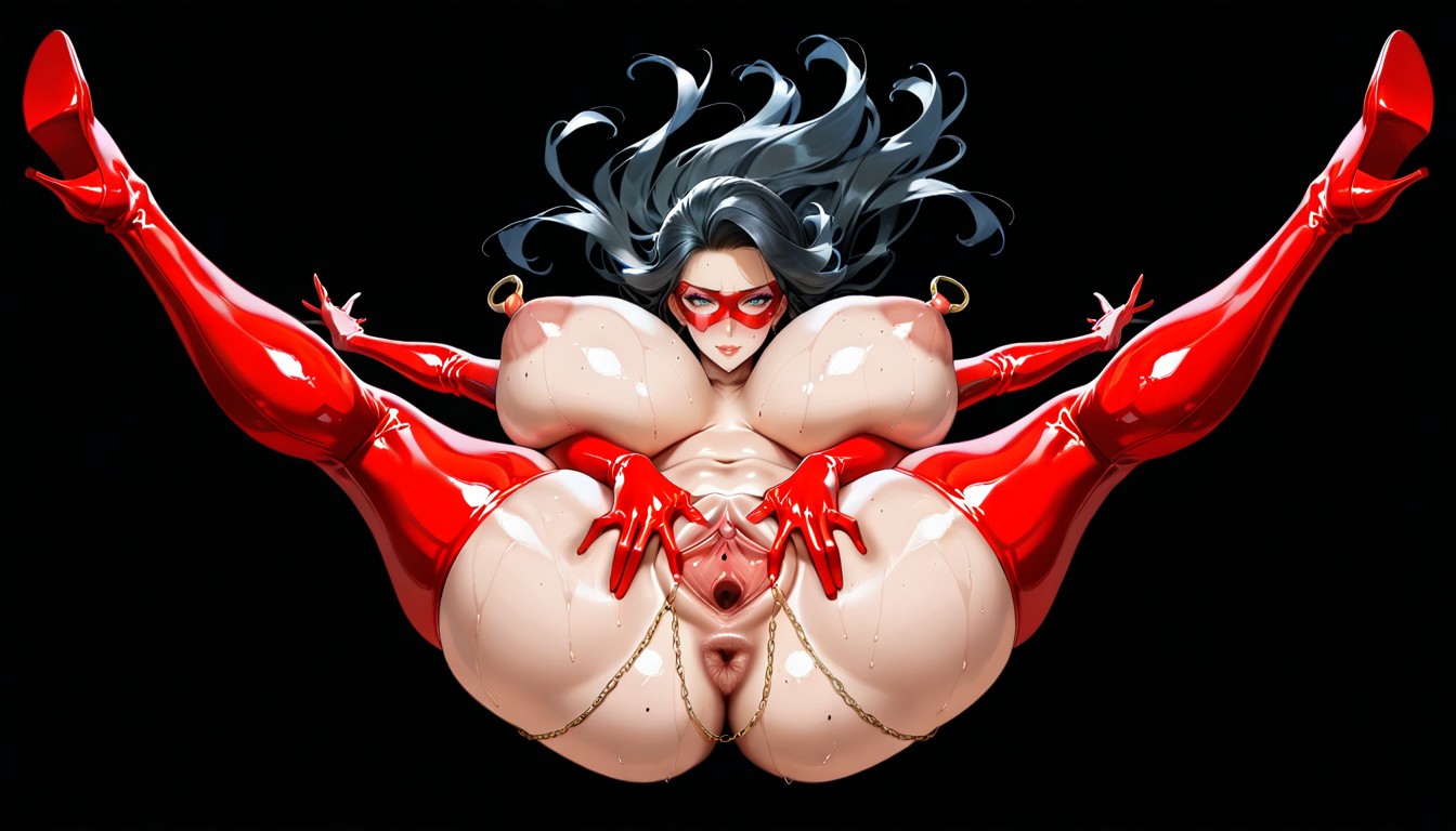 Exposed Breasts, Large Ass, Full Body Hentai AI Porn