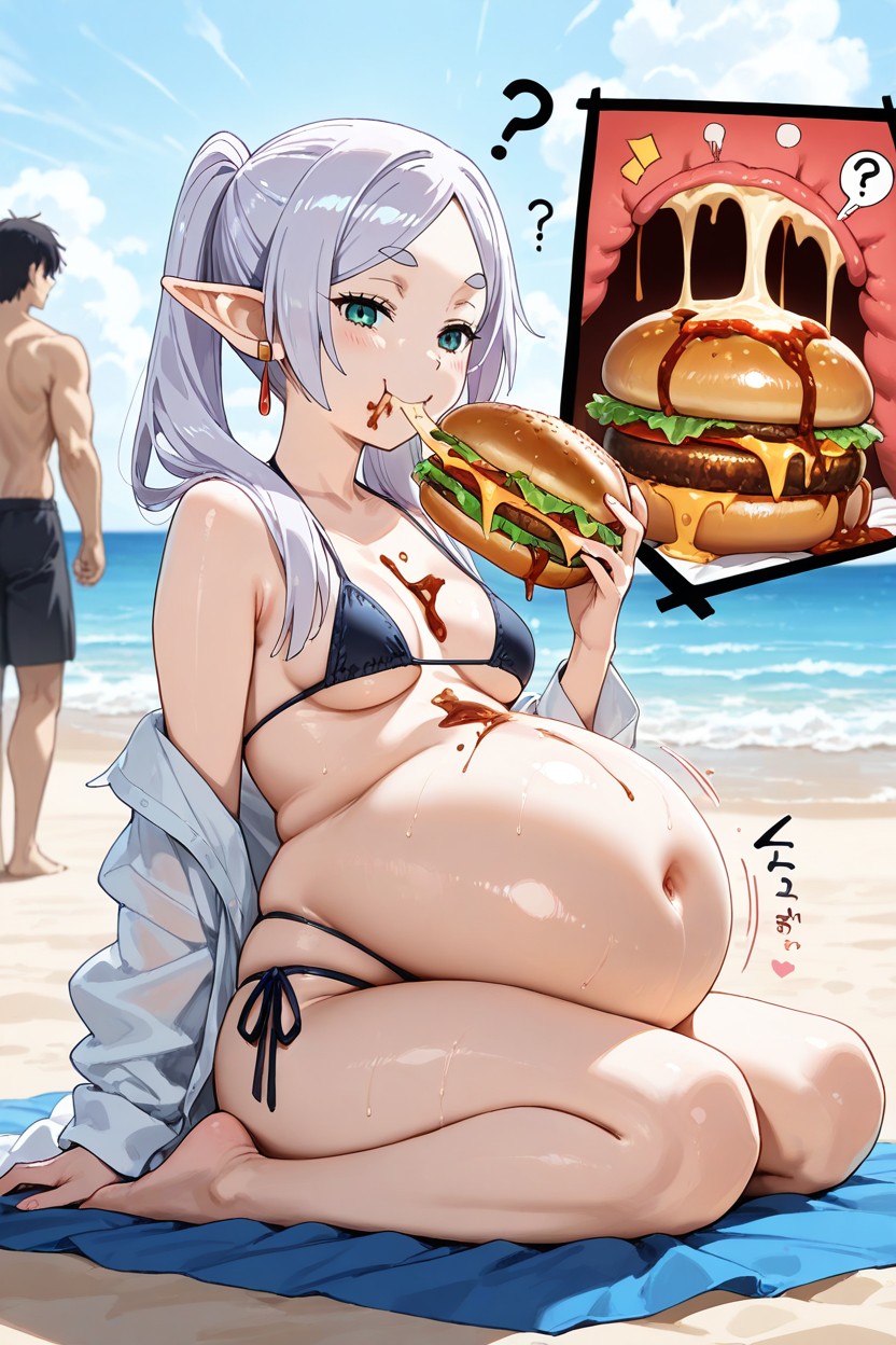 Líneas De Rebote, Aura From Frierenmaidragon Style, More Public Hair Hentai IA