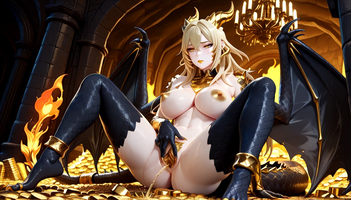 Inside Cave, Floating Crown, 18+ Hentai AI Porn