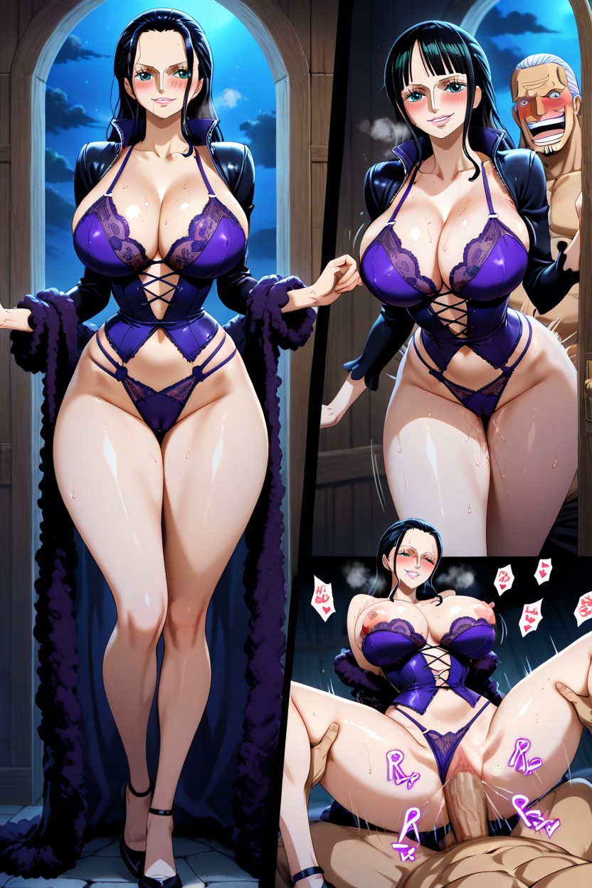 Shaking Breasts, Multiple Views, Grabbing Waist Hentai IA