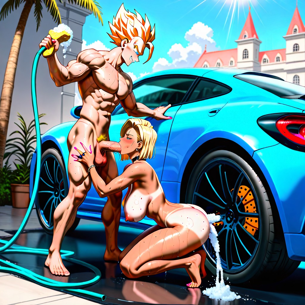 Washing Car, Detailedthighs, Sports_car Hentai AI Porn