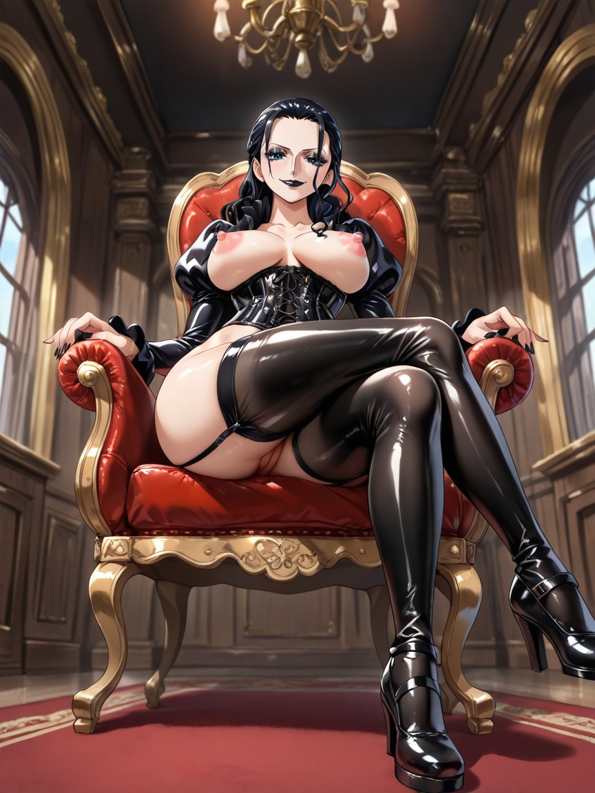 Front View, Eyes Open, Breasts Exposed Hentai AI Porn