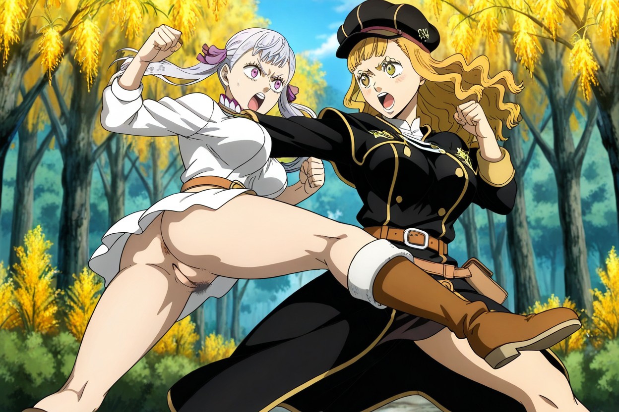 Clothes, Bosque, Culo Pequeño Hentai IA