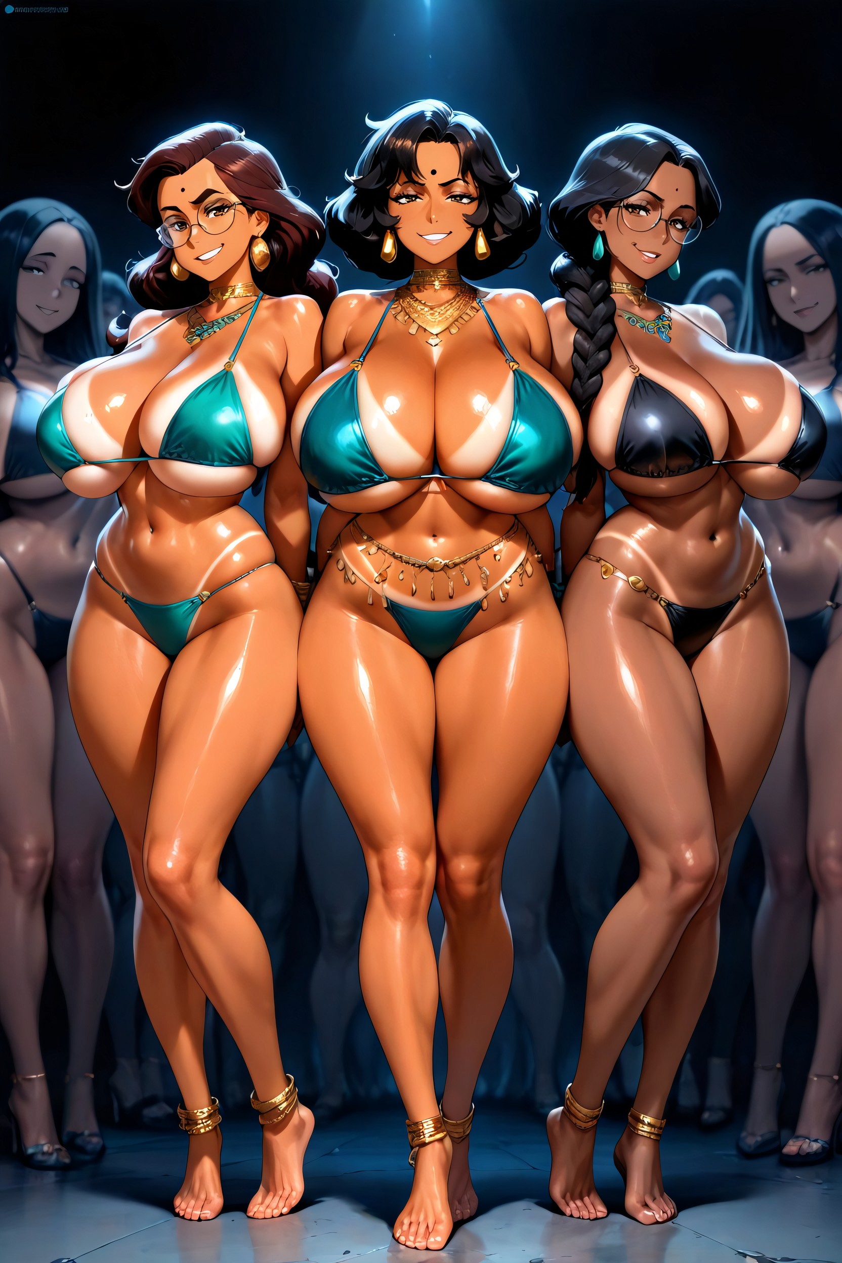 Belly Chain, Traditional Indian Jewelry, Full Body Hentai IA