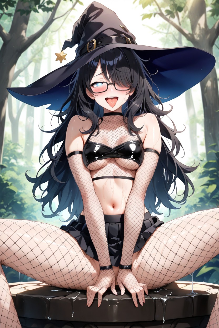 Competely Wet Body, Lifting Skirt, Ahegao Hentai AI Porn