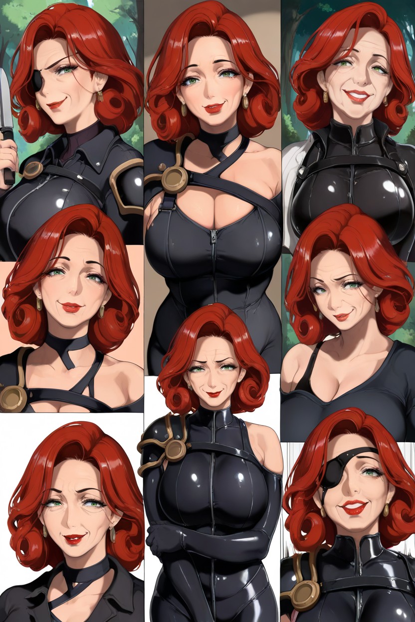 Pechos Grandes, Red Flashy Lips, Tom Hentai IA