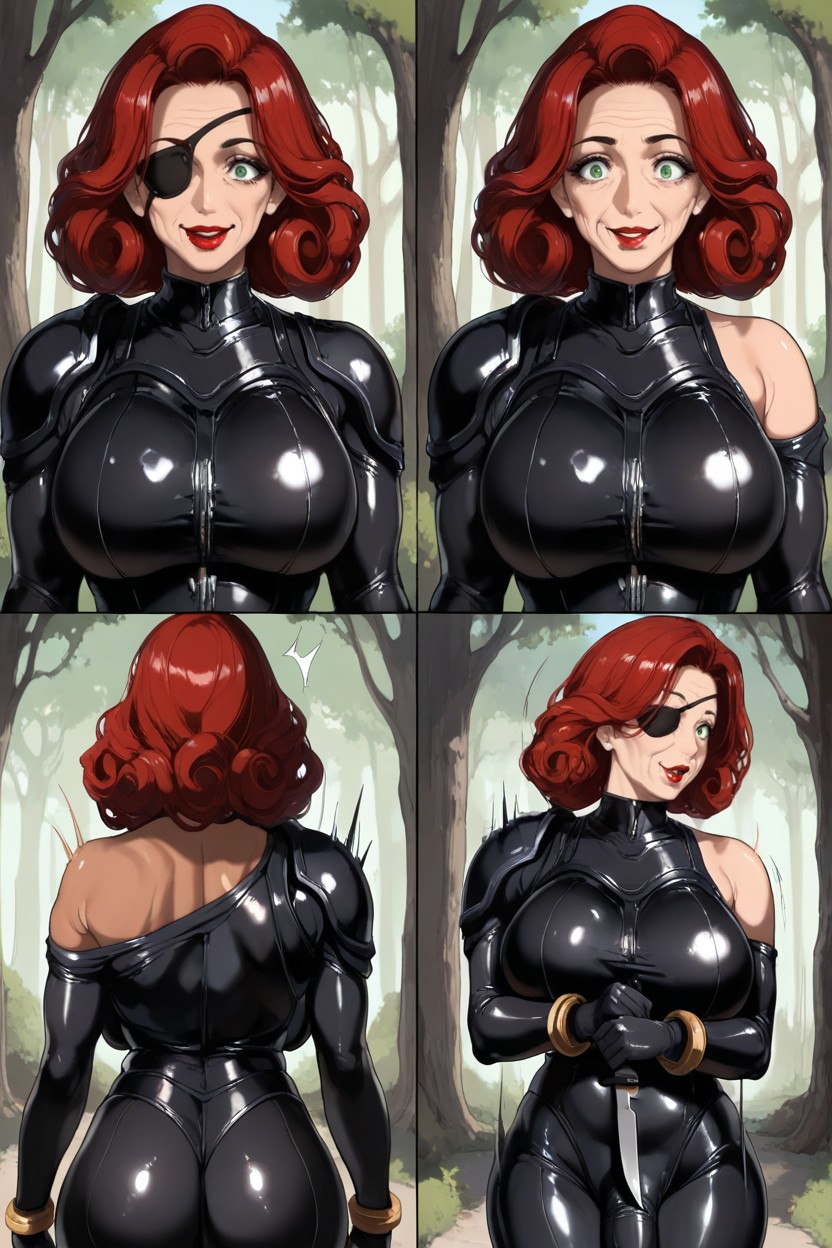 Dark Vignette Edges, Culo Pequeño, Vista Trasera Hentai IA