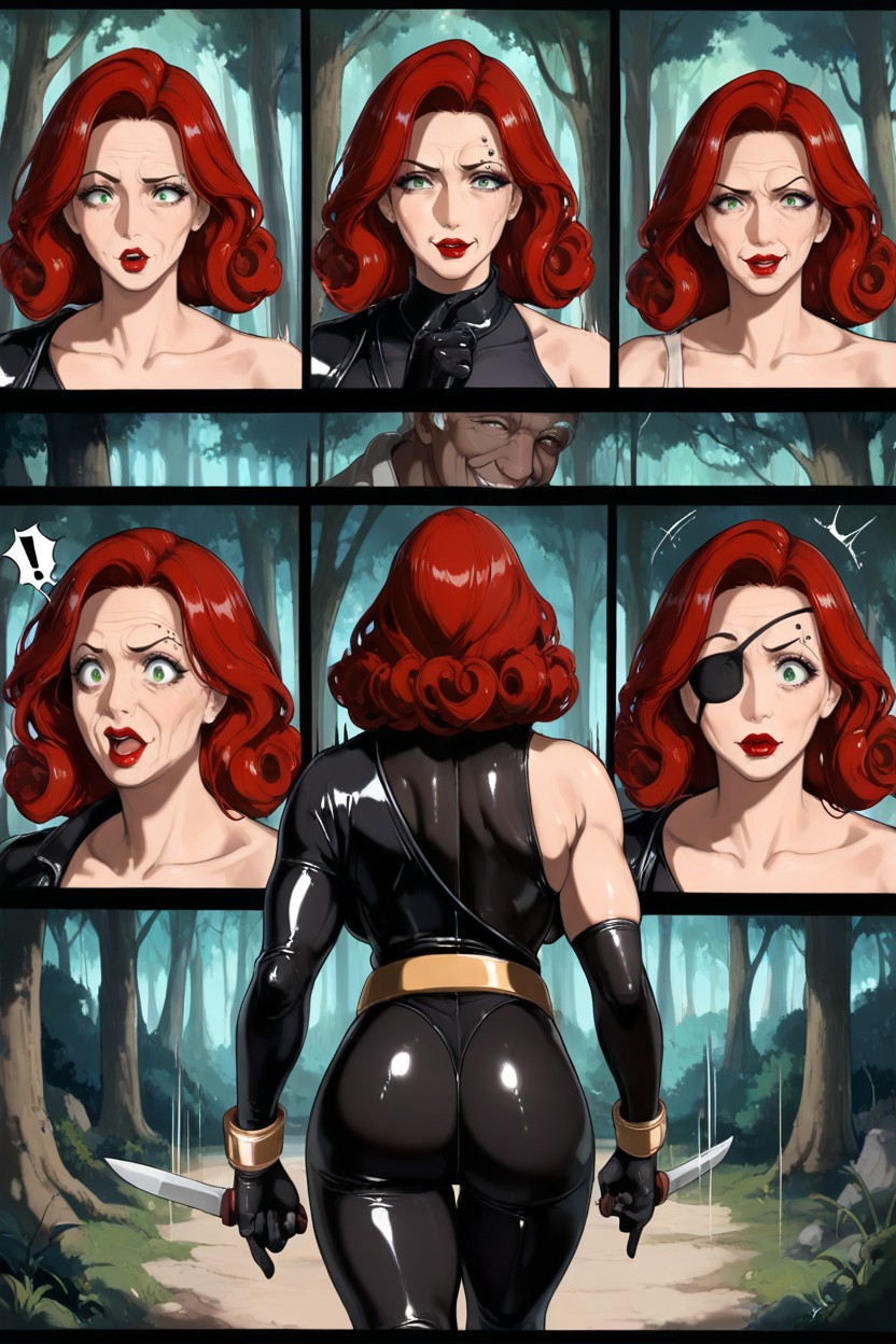 Knife, Red Hair, 60+ Hentai AI Porn