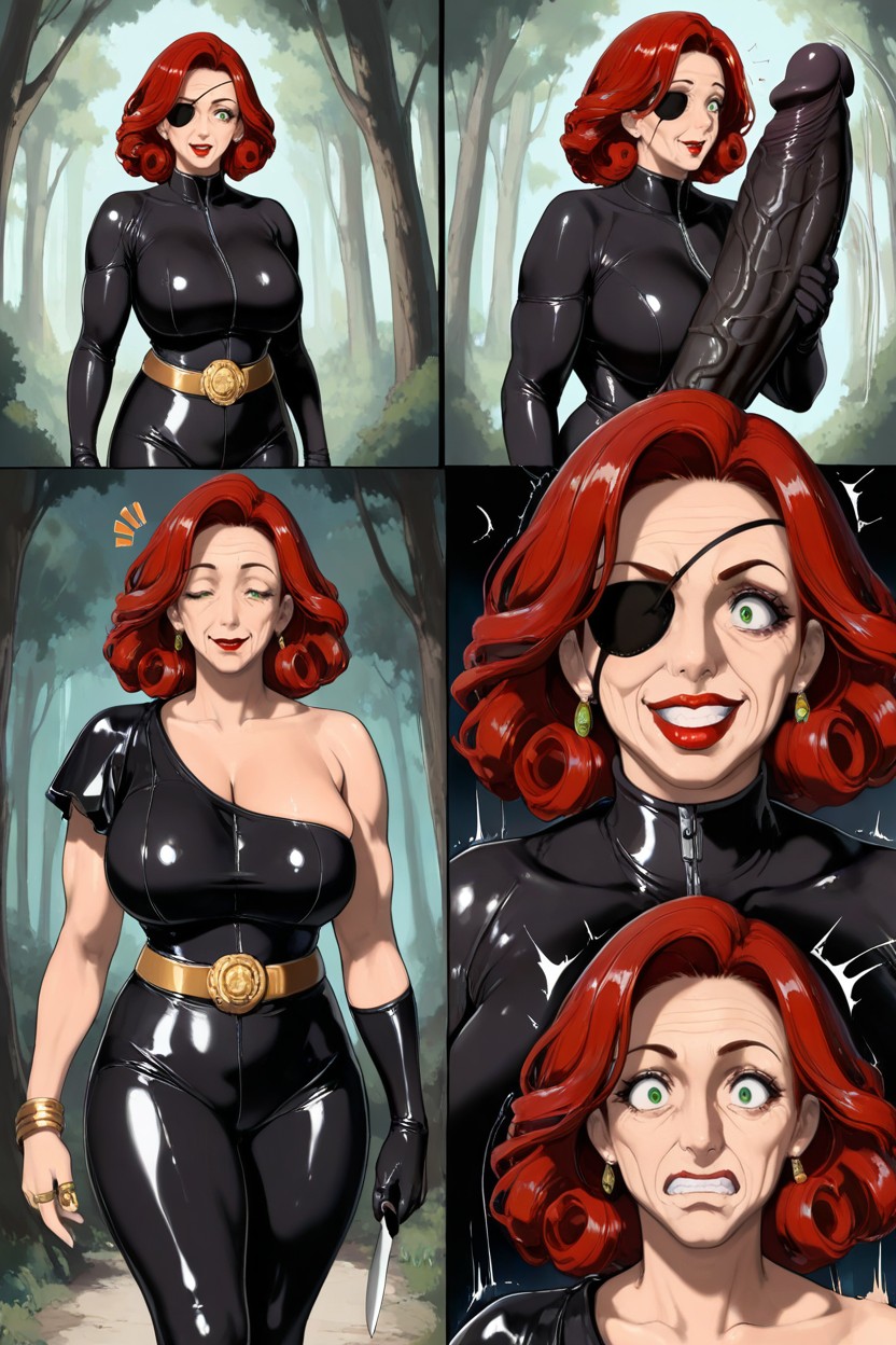 Latex Suit, Árabe, Multiple View Hentai IA