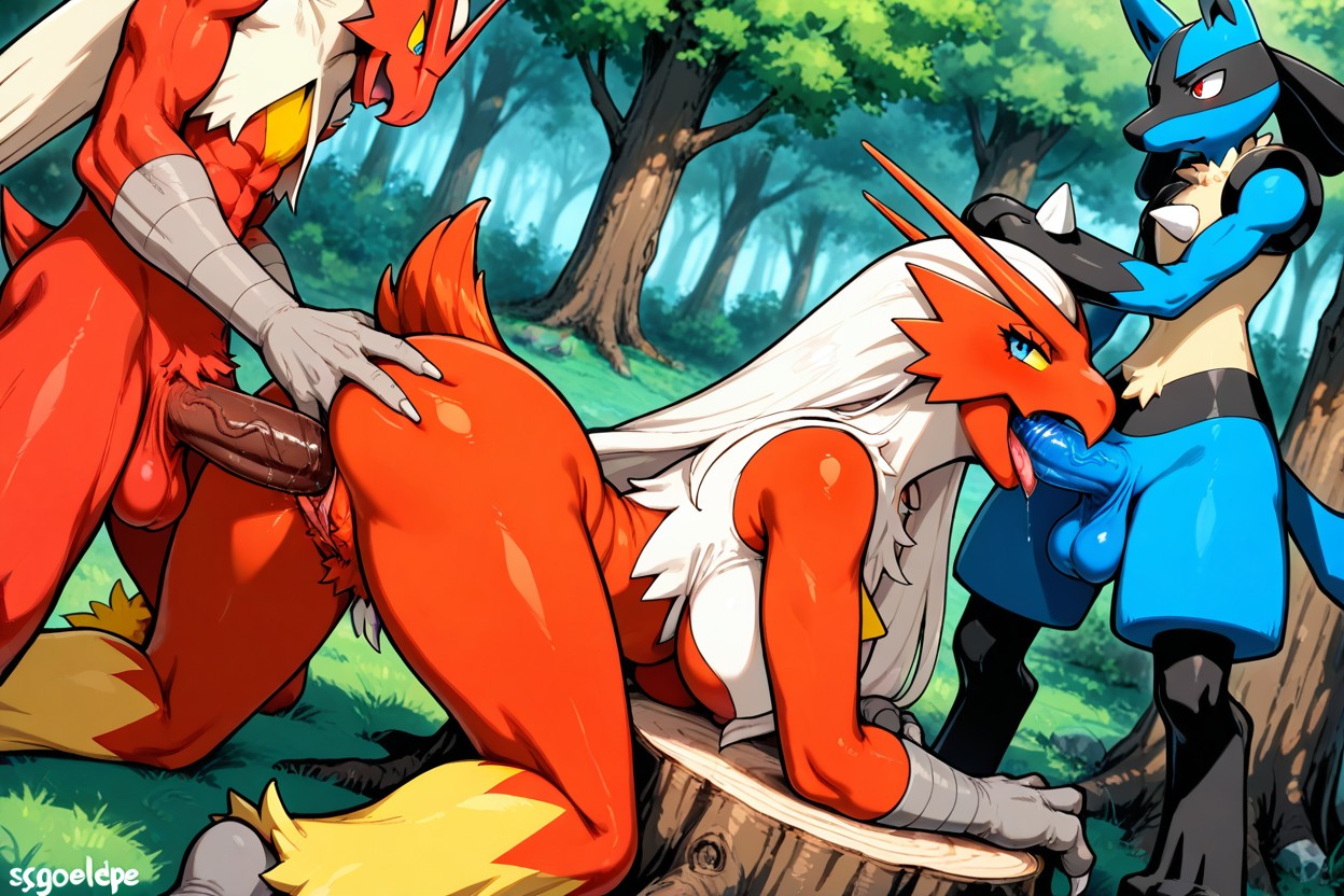 Trio, Happy, Grab Butt Hentai AI Porn