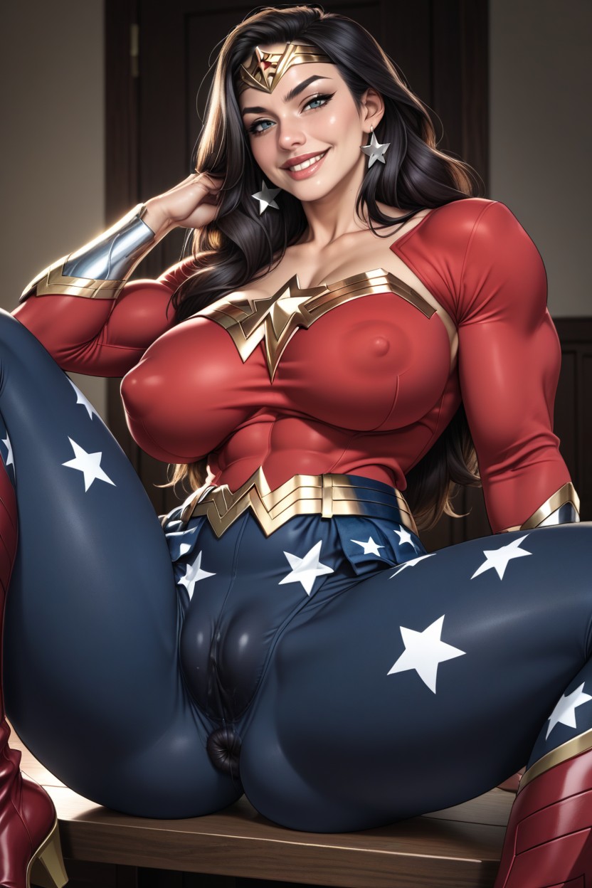 Thick Thighs, Cameltoe, Muscular Hentai AI Porn