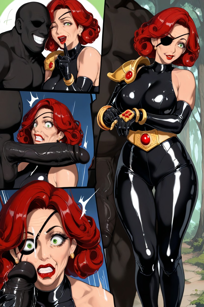 Dark Vignette Edges, She Can’t Move, Eyes Wide In Shock Hentai IA
