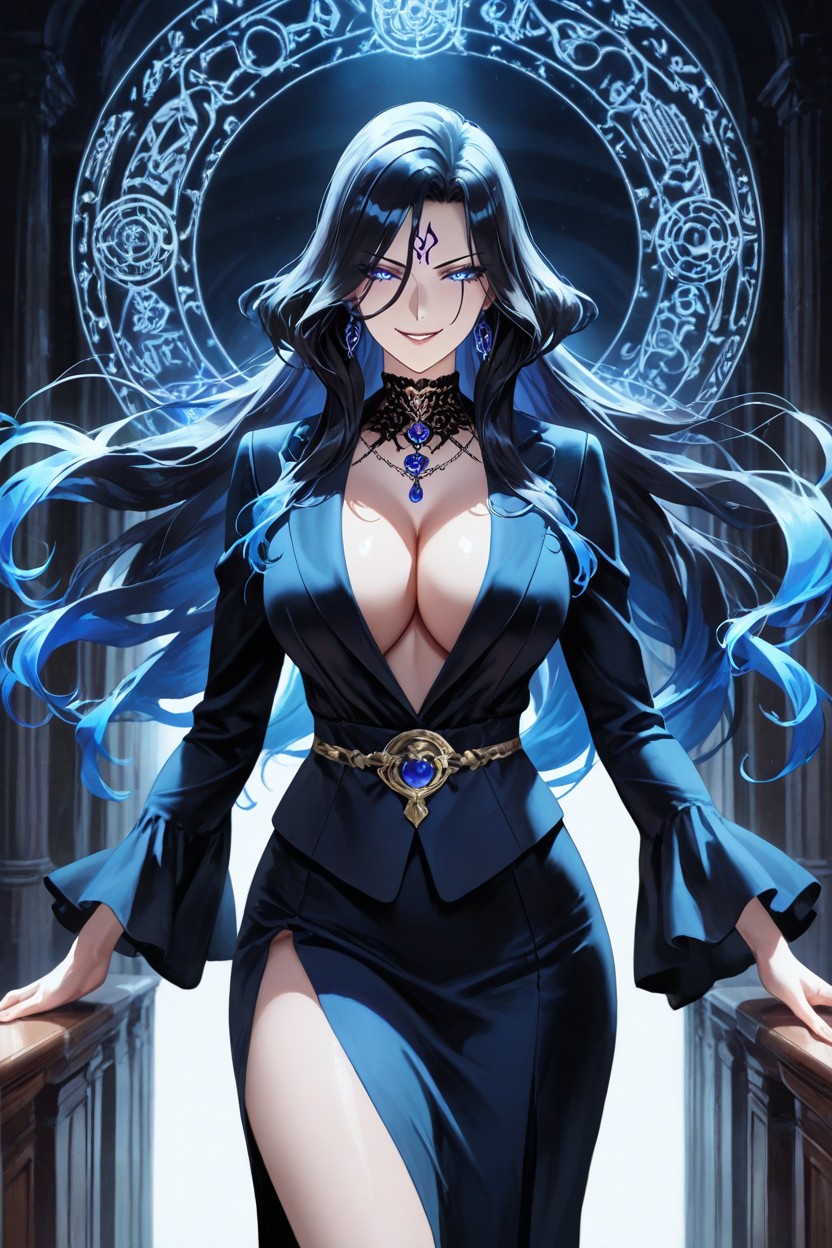 Elegant Composition, Rich Colors, Moonlit Blue Tones Hentai AI Porn