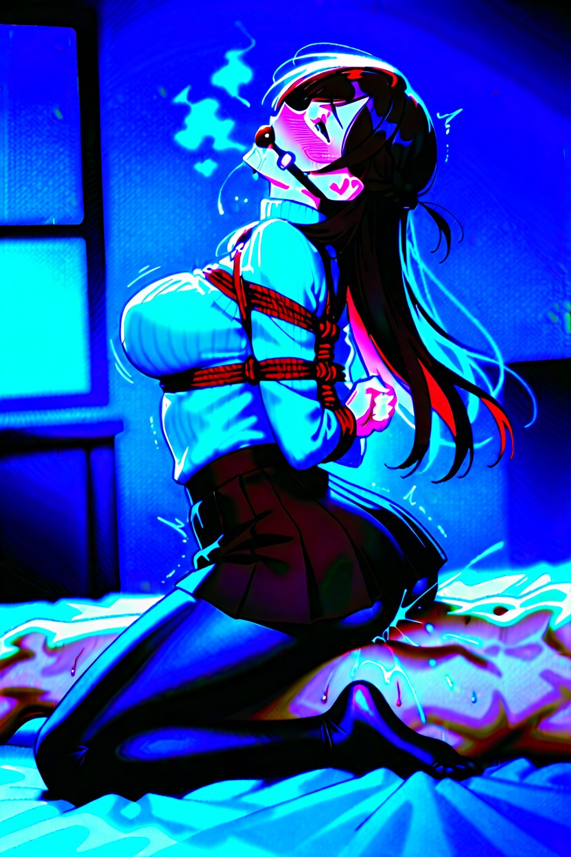 See The Whole Body, Bedroom, Motion Lines Hentai AI Porn
