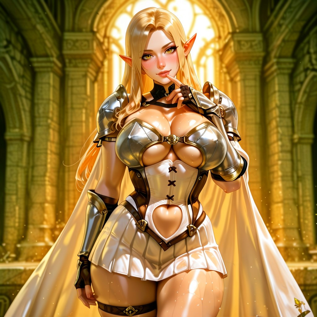 Finger On Mouth, Adventurer Equipment, Gladiador Hentai IA