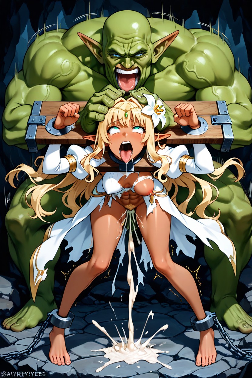 V-shaped Body, Ahegao, Futaba Lily Ramses Hentai AI Porn