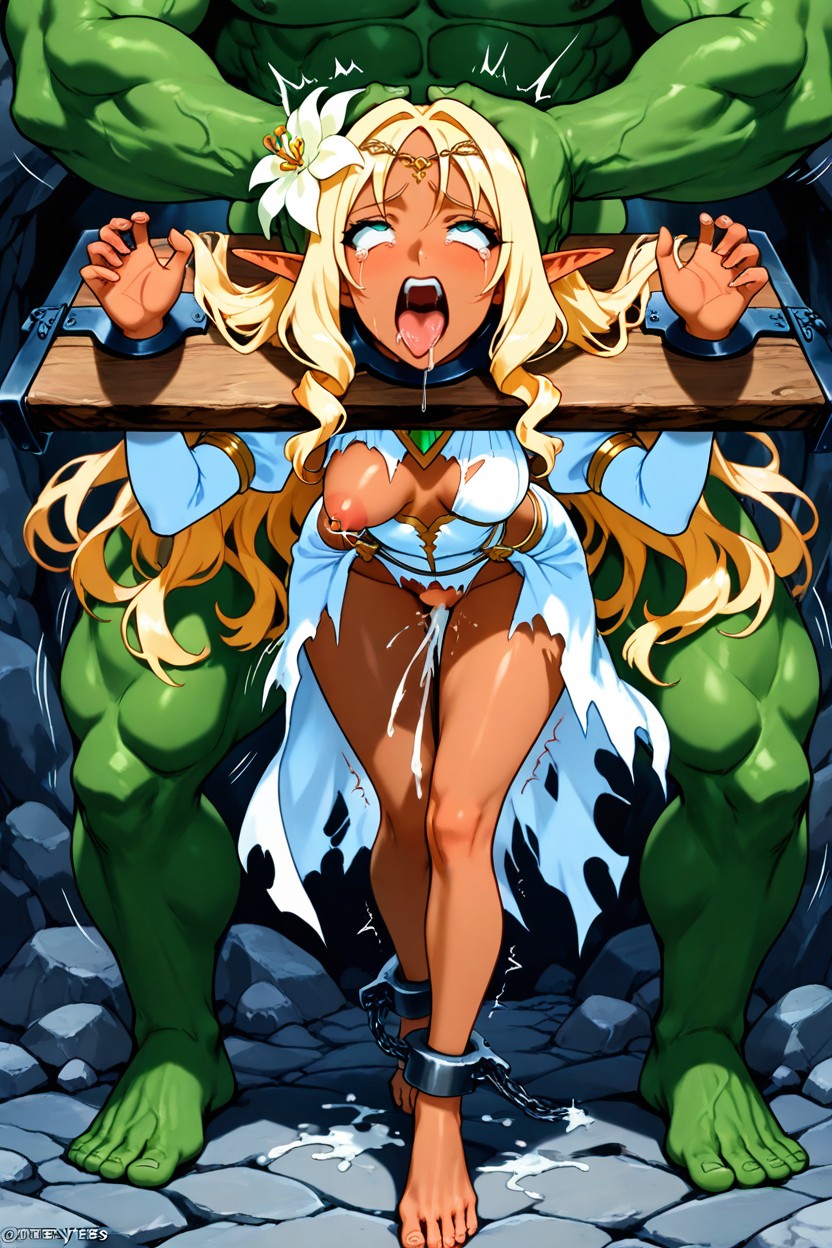 Hyper Reduced Thickness Ribcage And Thigh, High Resolution, Massive Hentai AI Porn