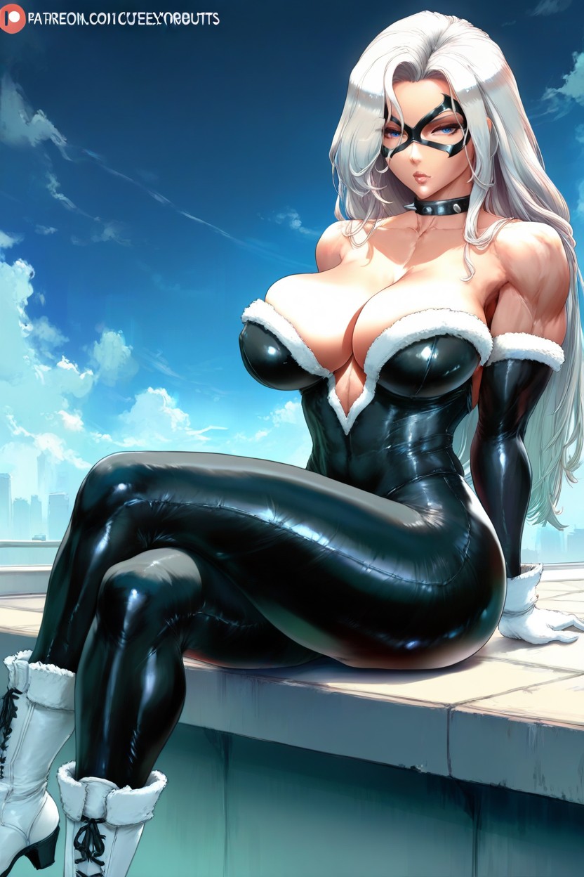 Spiked Collar, Arms Behind Back, 25+ Hentai AI Porn