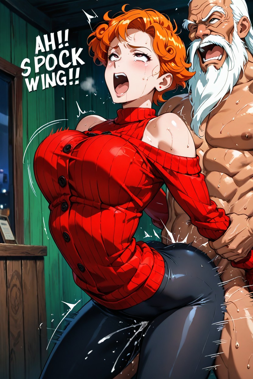 Bust Shot, Rough Sex, Sweaty Skin Hentai AI Porn