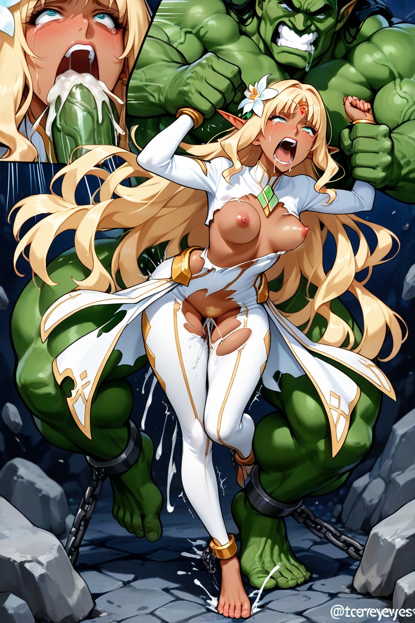 Tearyeyes, Wheelbarrow, Arched Long Toes Hentai AI Porn