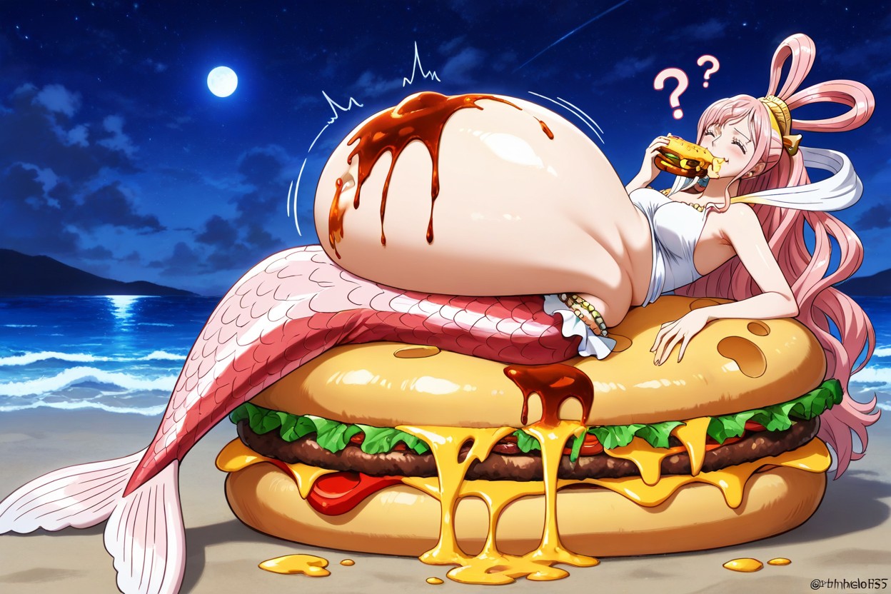 Playa, Belly Inflation, Solo Hentai IA