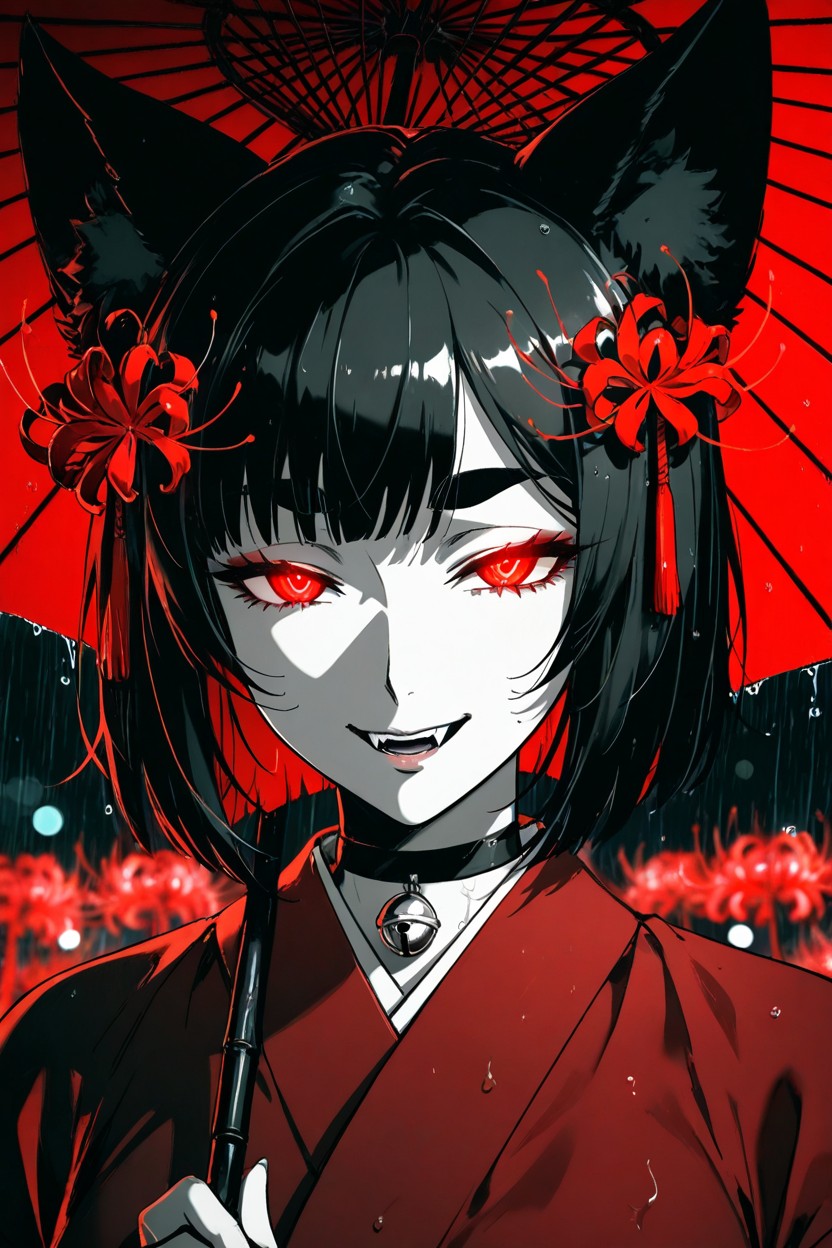 Low Lighting, Black Hair, Depth Of Field Hentai AI Porn
