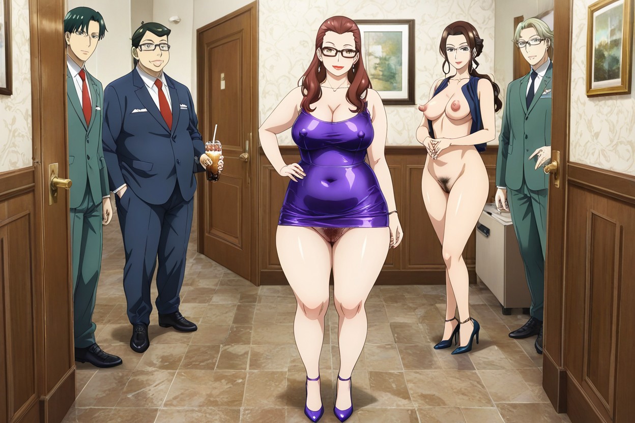 Selling Soft Drinks, Hairy Pussy, No Panties Hentai AI Porn