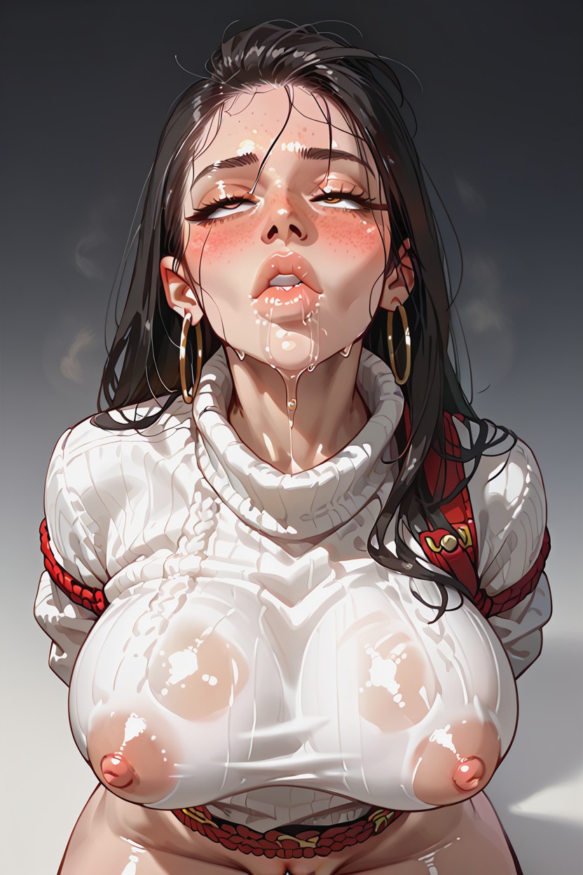 Blushing, Detailed Eyes, Top Down Hentai AI Porn