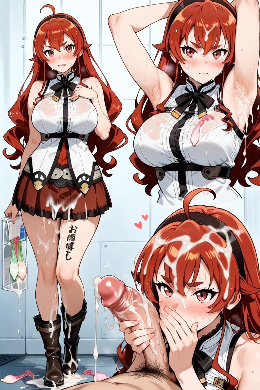Standing, Cum On Legs, Cum On Boots Hentai AI Porn