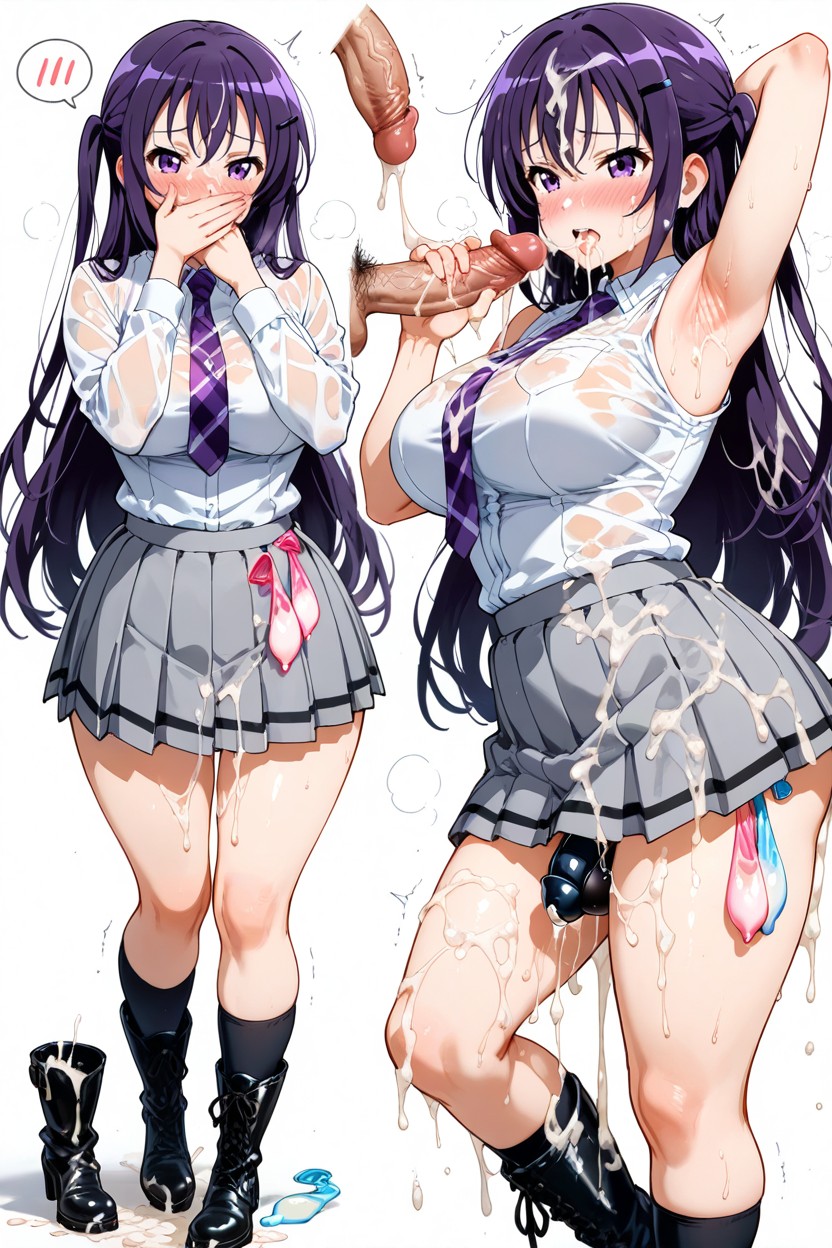 Jaula De Castidad, Drenched In Cum, Semen Soaked Boots Hentai IA