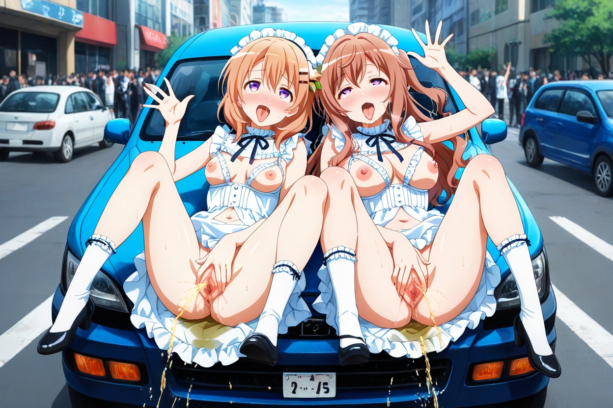 Navel, Masturbating, Anime Coloring Hentai AI Porn