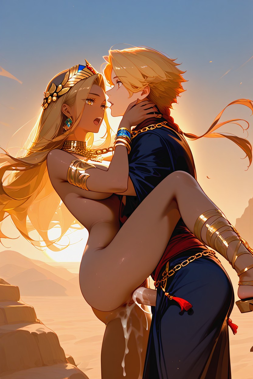 18+, African, Radiant Amber Eyes Hentai AI Porn