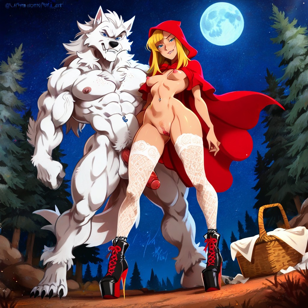 Slimhips, Blonde Hair, Skinny Hentai AI Porn