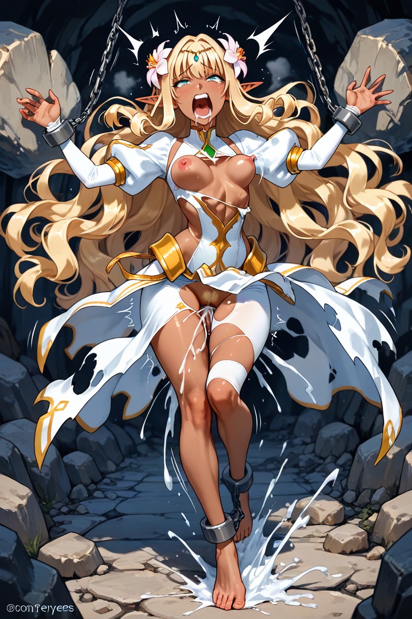 Soft Reflexion, Rock Stone Underground Cavern Setting, Massive Hentai AI Porn