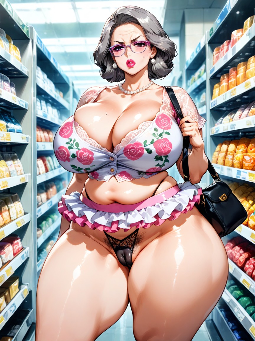 Pubic Hair, Thick Thighs, Beautiful Hentai AI Porn