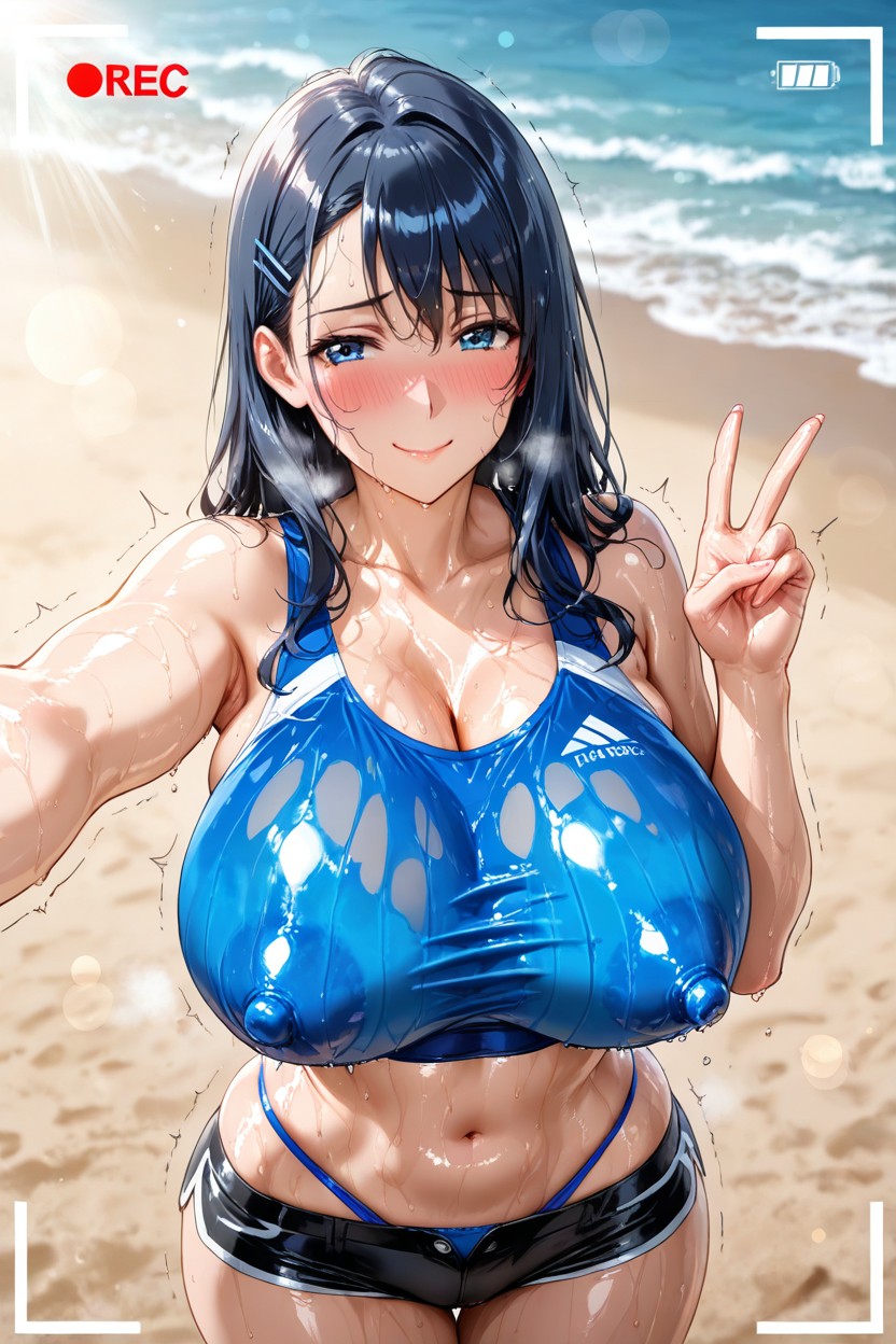 Perfect Hourglass Body, Oiled Skin, Ultra Detailed Hentai AI Porn