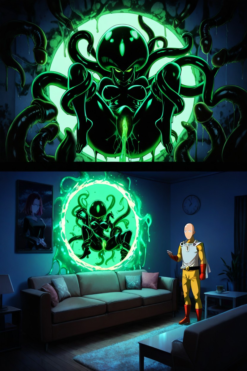 Saitama Male Focus, Saitama Napping, Multiple Panels Hentai AI Porn