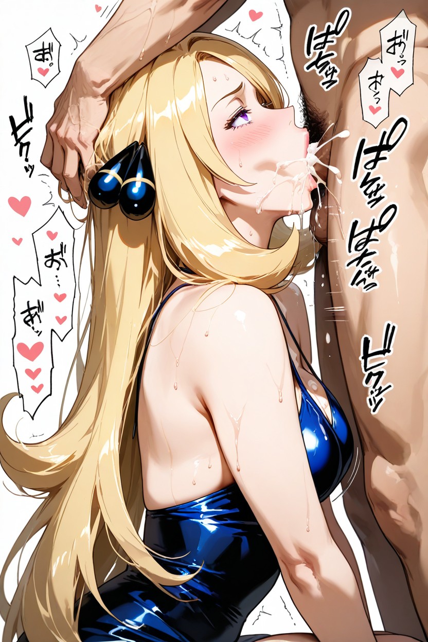 Cynthia From Pokemon, Moaning Sound Effects, Center Part Hentai AI Porn