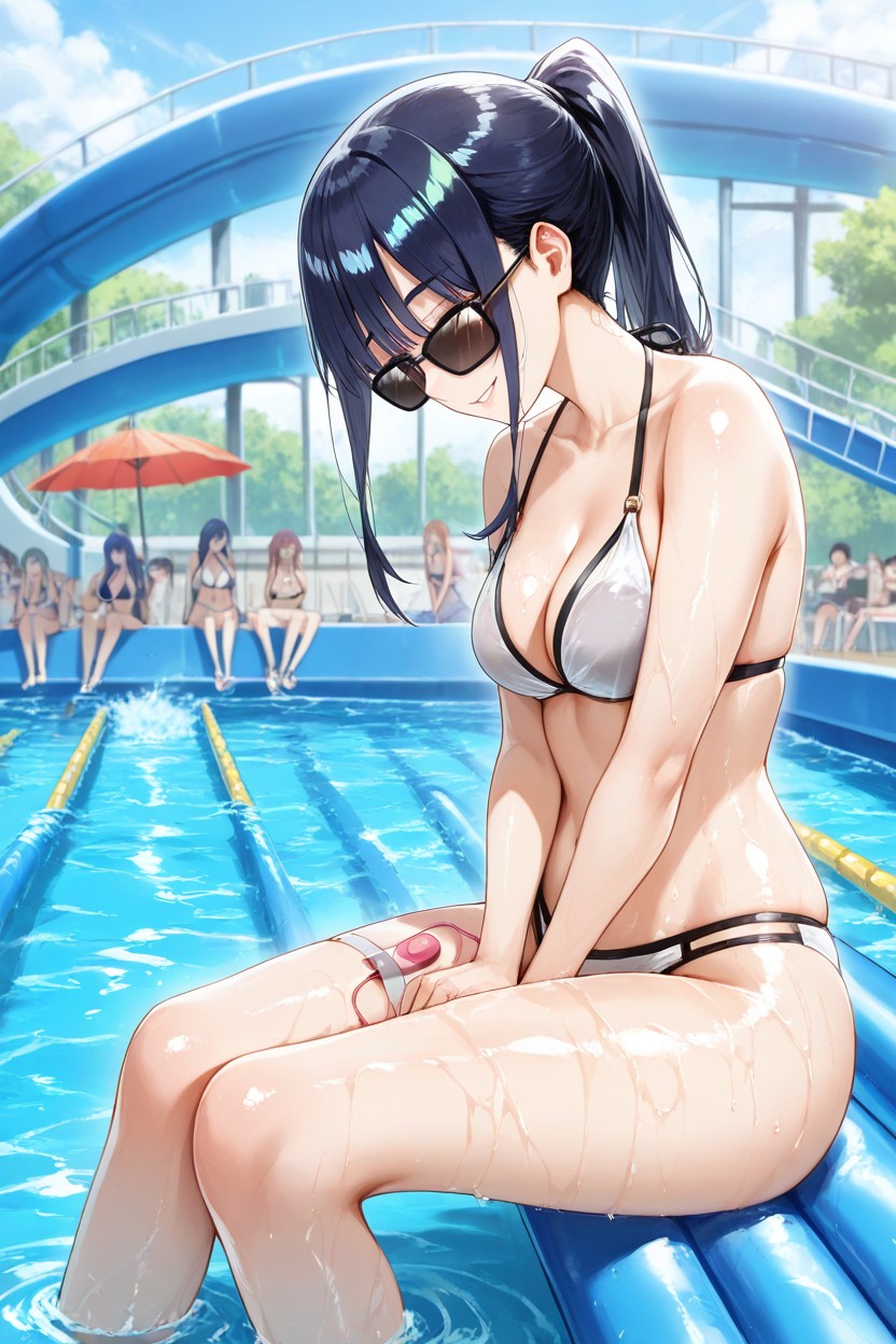 High Ponytail, Pechos Pequeños, Ultra Detailed Hentai IA