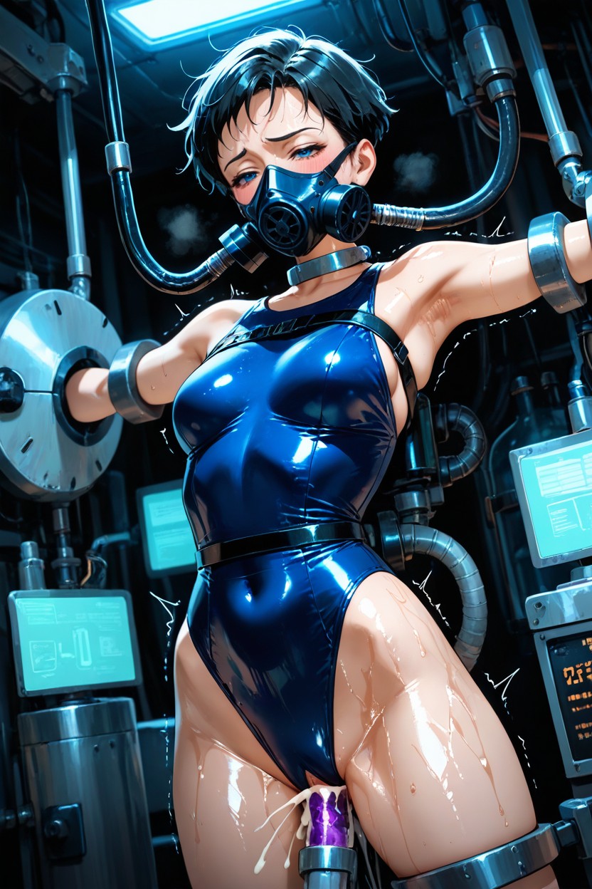 Submissive, Tomboy, Skinny Hentai AI Porn