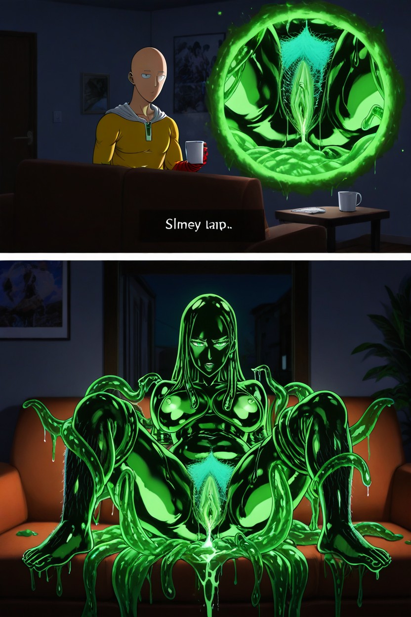 Glowing Pussy Juice, Big Mass Of Pubic Hair, Portal With View Of The Void Hentai IA