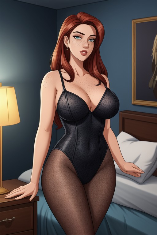 18+, Sharp Focus On The Subject, Highly Detailed Skin Texture Hentai AI Porn