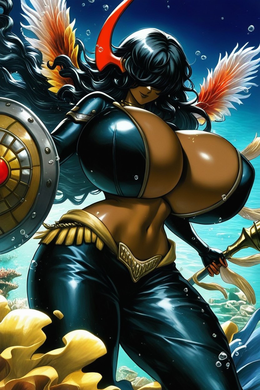 Belly Dancer, Underwater, Model Hentai AI Porn