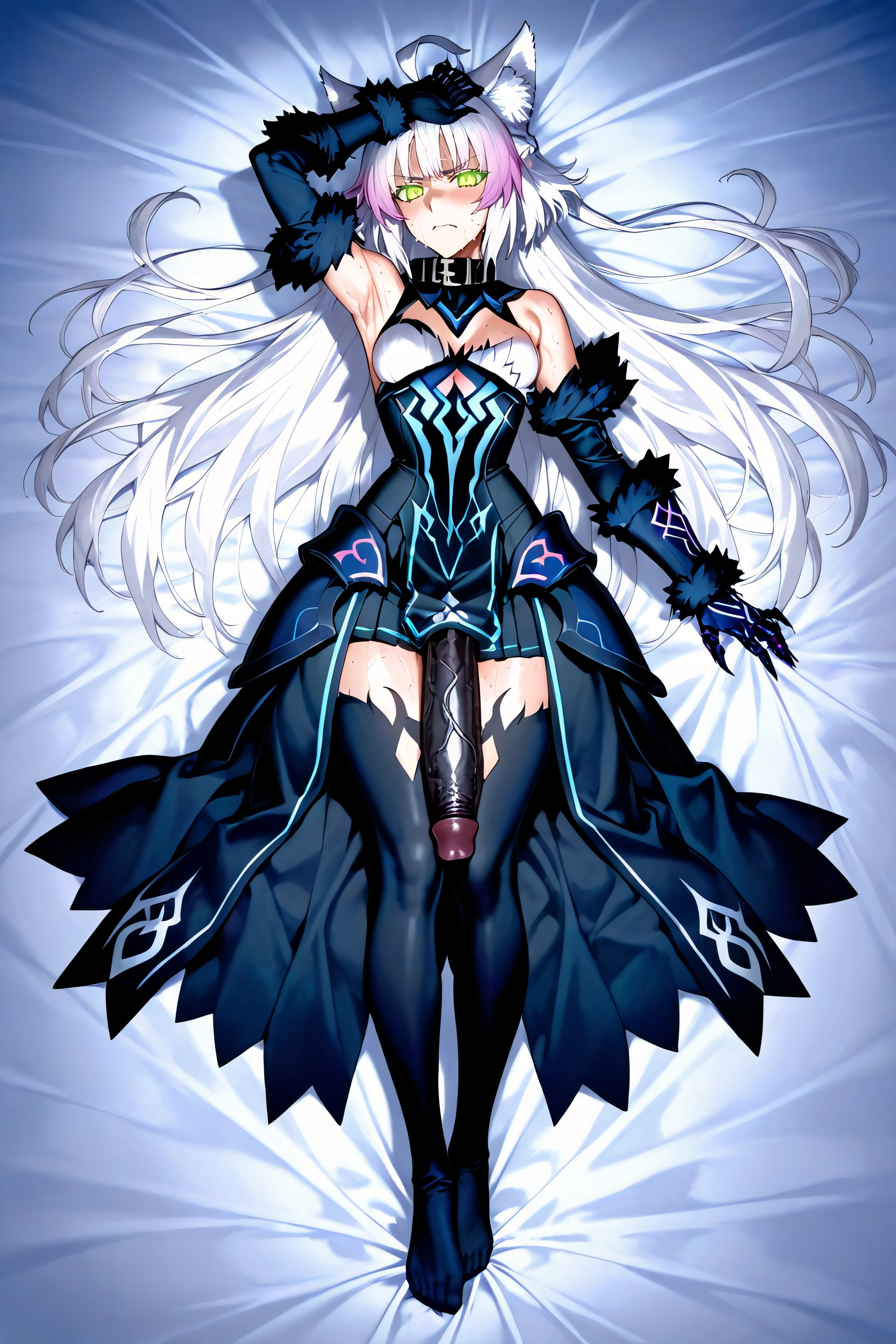 Looking At The Viewer, Dakimakura Style, Perfect Feet Hentai AI Porn