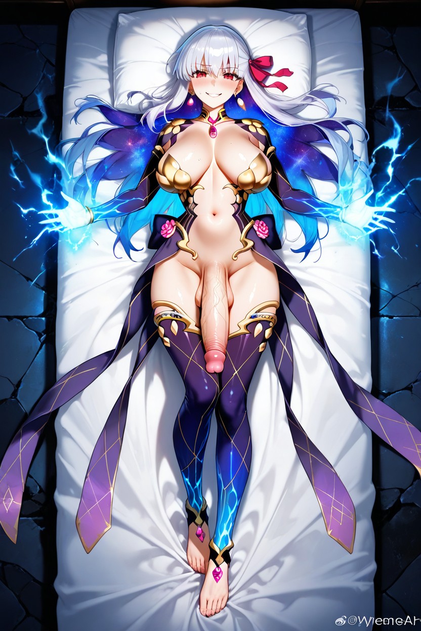 Pov Woman Hand Grabbing Cock, Only Wearing Metal Pieces/ornaments, Holding Viewer Hentai AI Porn